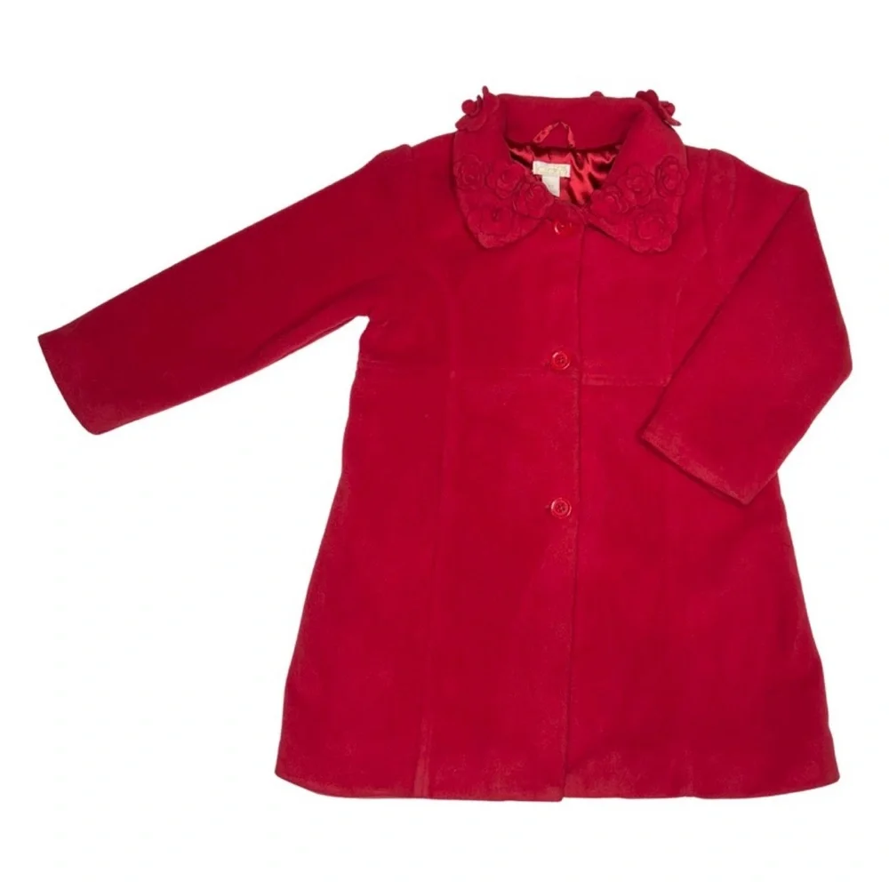 Children's‎ Place Fleece Floral Collar Jacket